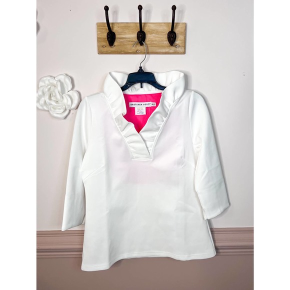 Gretchen Scott White Blouse NWT - Picture 2 of 6